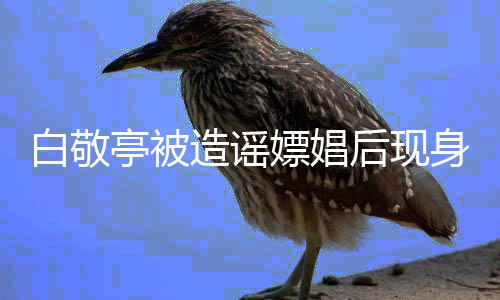 白敬嫖娼拍摄戏份造谣组 后现亭被庭审身剧