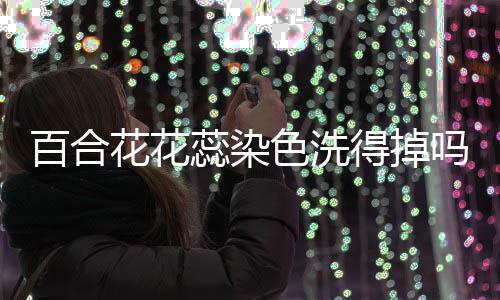 百合花花得掉吗蕊染色洗