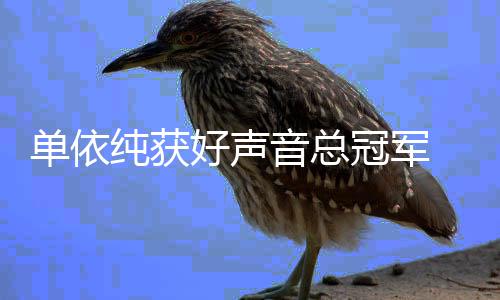 排名年度0中好声单依冠军国好名单人员音总纯获声音前五
