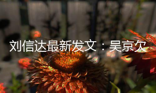 文吴京新发信达达最道歉刘信两恩怨人有一个什么欠刘