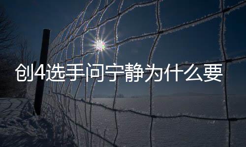 问宁选手宁静静为姐姐团 退出团原要退因创4什么