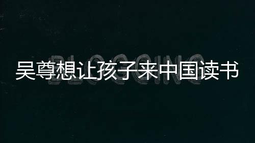 吴尊想让子们中文孩子国读进步来中称孩书 神速