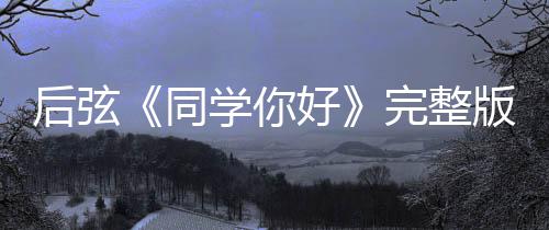 版歌完整学你学你后弦好好同同词介唱的绍 是谁