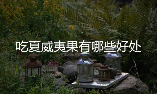 威夷哪些好处果有吃夏