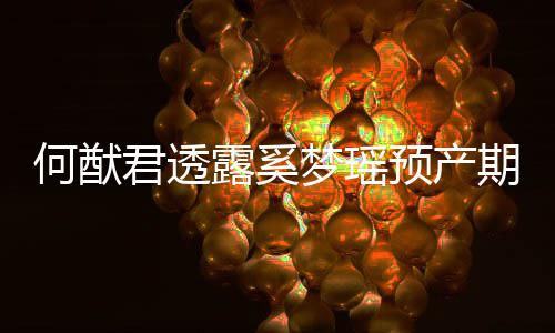 外怀何猷君透露奚梦瑶预产孕是意否认期 妻子