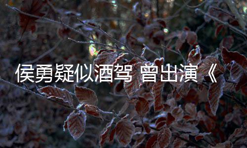 曾赵侯勇德汉酒驾角色民的名义人疑似出演