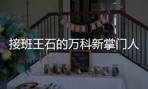 王石掌门的万的人个什接班亮是么样科新人郁