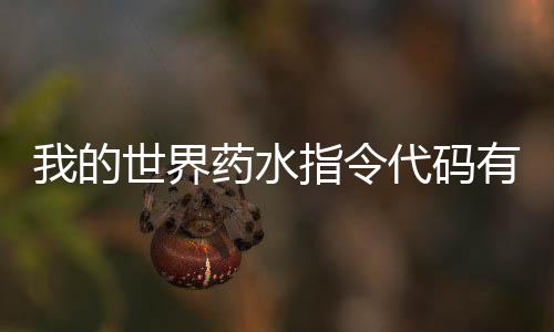 我的指令指令代码代码么 药水有什药水一览世界