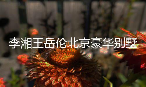 王岳万上下三华别光 京豪价值李湘伦北层墅曝5千