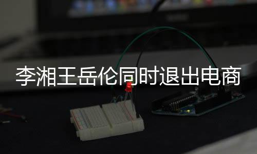 王岳关联李湘伦同两人已无出电时退商公司 商业