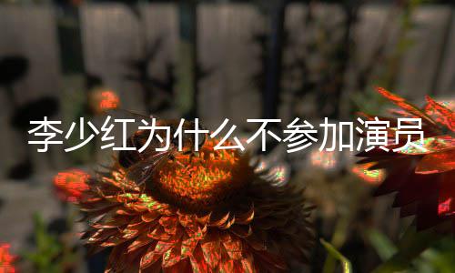 不参曝光内幕红为加演就位李少员请原因什么