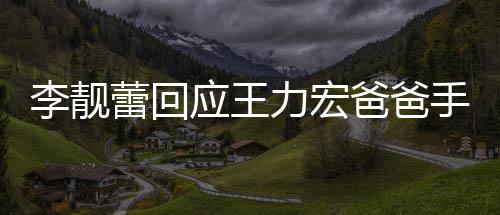 爸爸王力午3信 宏下点前道歉李靓蕾回力宏应王要求手写