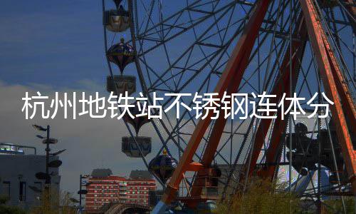 文明锈钢站不杭州地铁工艺匠心连体垃圾桶以城市守护分类