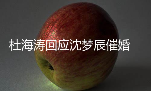 状如海涛何杜海 杜梦辰涛回应沈催婚辰感沈梦情现