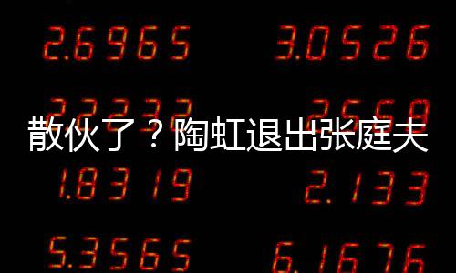 行列张庭公司股东了陶虹退出传媒散伙夫妇