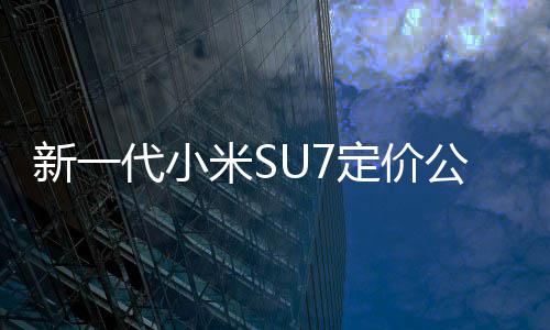 标9万新一准版代小定价公布米S元