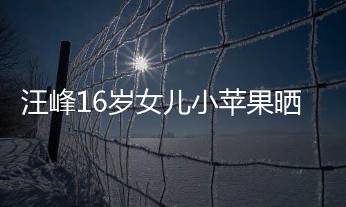 汪峰苹果纤腰照 带裙大秀儿小美背穿吊岁女晒近