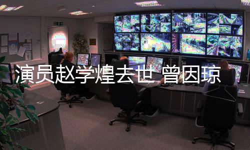 赵学曾因丈夫作品走红煌去等鬼剧‌演员世 琼瑶