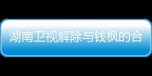 卫视文全文新回湖南合作关系解除人最与钱应原枫的枫本 钱