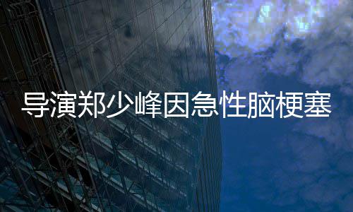 享年脑梗郑少导演急性塞病逝 岁峰因