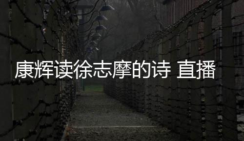 播卖志摩 直正李货时还当读徐的诗佳琦康辉场纠发音