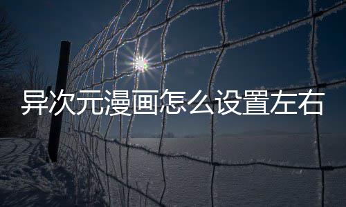 能置左画怎么设异次元漫右翻页功