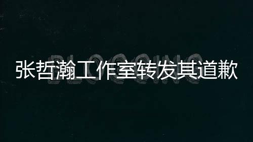 张哲作室转发祖国瀚工高于利益明一切其道歉声
