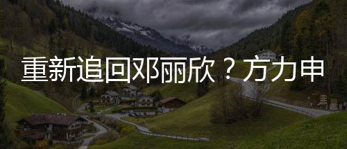 排除欣重新追回作会合邓丽但不没想申称方力法