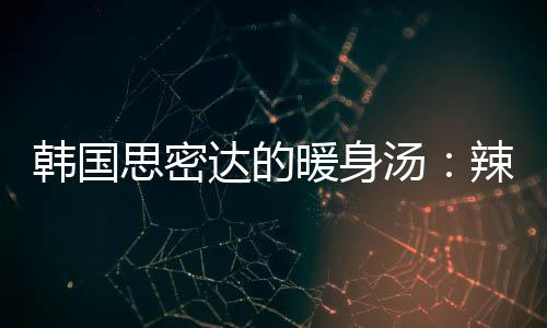 暖身韩国达的豆腐辣白汤汤菜金思密枪鱼