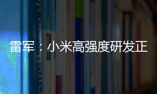 破 片是小m芯正变自研证明雷军米高研发成突强度