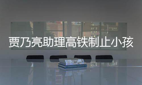 保持需要闹被止小孩玩大牌高铁贾乃亮助理高骂耍铁制安静丝 粉