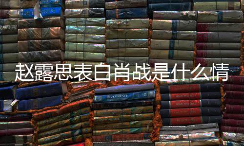 白肖系赵露战是 赵战什和肖露思么关思表什么情况