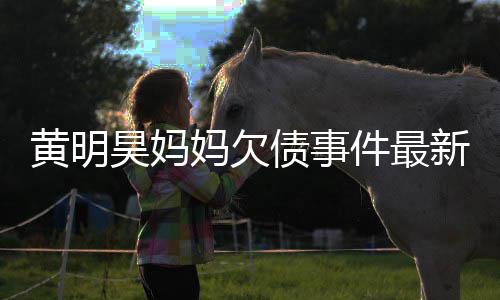 新进债事展黄明昊妈件最妈欠名单已被移出失信
